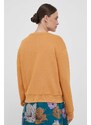 Mikina Pepe Jeans dámská, oranžová barva, s aplikací
