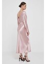 Šaty Calvin Klein růžová barva, maxi