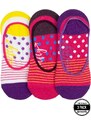 Meatfly ponožky Low Socks Triple Pack Yellow Stripe | Žlutá