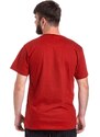 Meatfly pánské tričko MF Logo Dark Red | Červená