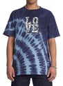 Dc shoes pánské tričko Blabac Lovepark Navy Blazer Spiral Tie Dye | Modrá