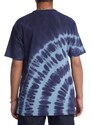 Dc shoes pánské tričko Blabac Lovepark Navy Blazer Spiral Tie Dye | Modrá