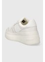 Sneakers boty Tommy Jeans TJW RETRO BASKET FLATFORM bílá barva, EN0EN02536