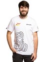Meatfly pánské tričko Big Shock Dakar White | Bílá | 100% bavlna
