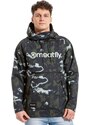 Meatfly pánská softshell bunda Jax Storm Camo Sand | Černá