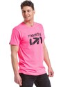 Meatfly pánské tričko Podium Neon Pink | Růžová