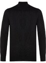 Trendyol Black Slim Fit Half Turtleneck Basic Knitwear Sweater