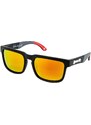 Meatfly sluneční brýle Memphis Red Stripes | Černá