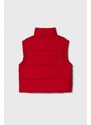 Dětská vesta United Colors of Benetton červená barva
