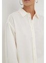 Košile Marc O'Polo dámská, béžová barva, relaxed, s klasickým límcem