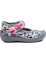 Shelvt Gray slippers for a girl with velcro on a female 3F