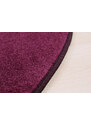 Vopi koberce Nášlapy na schody Eton fialový půlkruh, samolepící - 24x65 půlkruh (rozměr včetně ohybu)