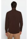 Trendyol Brown Slim Fit Knitted Shirt