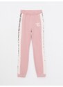 LC Waikiki Girls Hooded Printed Long Sleeve Sweatshirt And Sweatpants