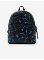 Modro-černý dámský vzorovaný batoh Desigual Onyx Mombasa Mini - Dámské