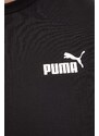 Mikina Puma pánská, černá barva, hladká