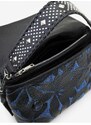 Modro-černá dámská vzorovaná kabelka Desigual Onyx Venecia 2.0 - Dámské