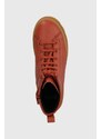 Dětské kožené zimní boty Camper Brutus Kids červená barva