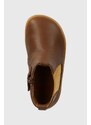 Dětské kožené kotníkové boty Camper Peu Cami FW hnědá barva