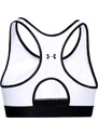 BÍLÁ SPORTOVNÍ PODPRSENKA UNDER ARMOUR MID KEYHOLE GRAPHIC BRA