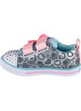 VZOROVANÉ DÍVČÍ TENISKY SKECHERS SPARKLE LITE-LIL HEARTSLAND Modrá