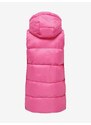 Růžová dámská prošívaná vesta ONLY Asta - Dámské