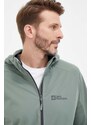 Outdoorová bunda Jack Wolfskin Feldberg Hoody zelená barva