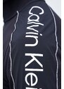 Tréninkové tričko s dlouhým rukávem Calvin Klein Performance černá barva, s potiskem