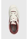 Kožené sneakers boty New Balance BBW550DP bílá barva