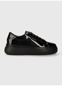 Kožené sneakers boty Gant Jennise černá barva, 27531394.G00