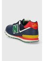 Dětské sneakers boty New Balance GC574CT tmavomodrá barva