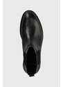 Kožené kotníkové boty Vagabond Shoemakers ALEX W dámské, černá barva, na plochém podpatku, 5648.101.20