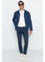 Trendyol Navy Blue Skinny Fit Jeans Denim Trousers