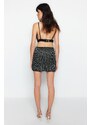 Trendyol Black Fitted Knitted Mini Skirt