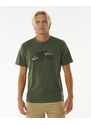 Tričko Rip Curl SEARCH TRIP TEE Dark Olive