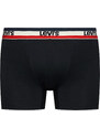 ČERNO-ŠEDÁ SADA BOXEREK LEVI'S BOXER 3 PAIRS BRIEFS Černá