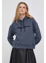 Mikina Pepe Jeans Nanette dámská, tmavomodrá barva, s kapucí, s aplikací