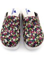 Terlik Sabo Terlik barevní a zdravotni AIR obuv - pantofle bíle květinkové