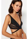 Trendyol Black Polyamide Capless Bralette Bra