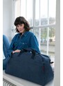 Cestovní taška Reisenthel Overnighter plus Herringbone dark blue