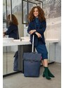 Nákupní vozík na kolečkách Reisenthel Trolley M Herringbone dark blue