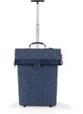 Nákupní vozík na kolečkách Reisenthel Trolley M Herringbone dark blue