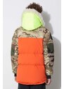 Oboustranná péřová bunda Griffin pánská, oranžová barva, zimní