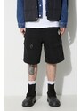 Bavlněné šortky A-COLD-WALL* ANDO CARGO SHORT černá barva, ACWMB208A