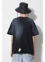 Bavlněné tričko A-COLD-WALL* SHIRAGA černá barva, ACWMTS158A
