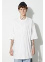 Bavlněné tričko Rick Owens bílá barva