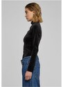 URBAN CLASSICS Ladies Velvet Cut-Out Turtleneck Body