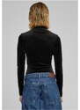 URBAN CLASSICS Ladies Velvet Cut-Out Turtleneck Body