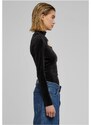 URBAN CLASSICS Ladies Velvet Cut-Out Turtleneck Body