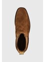 Semišové kotníkové boty Gant Fayy dámské, hnědá barva, na plochém podpatku, 27553384.G45